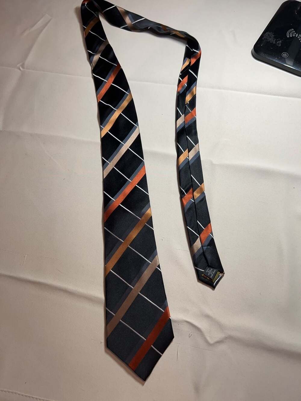 BCBG Attitude Men's 100% Silk Striped Necktie